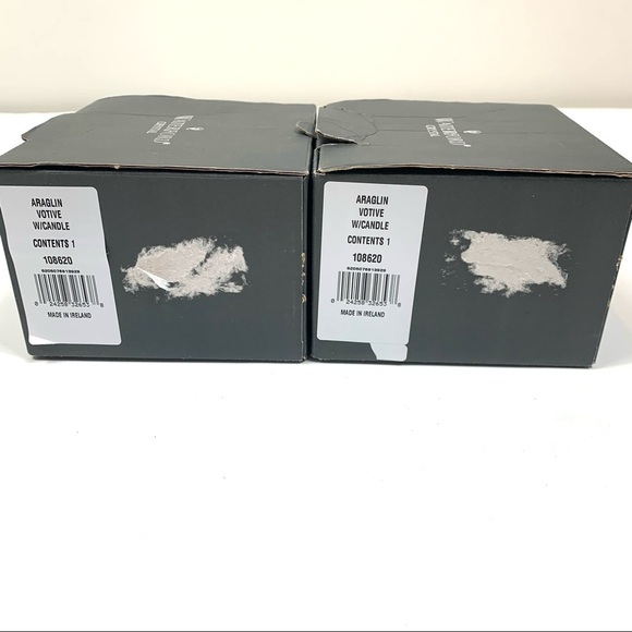 (2) Waterford Crystal Araglin Votives with Candles - Picture 6 of 13